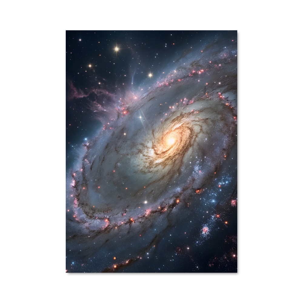 Poster magnifique galaxie Cartwheel